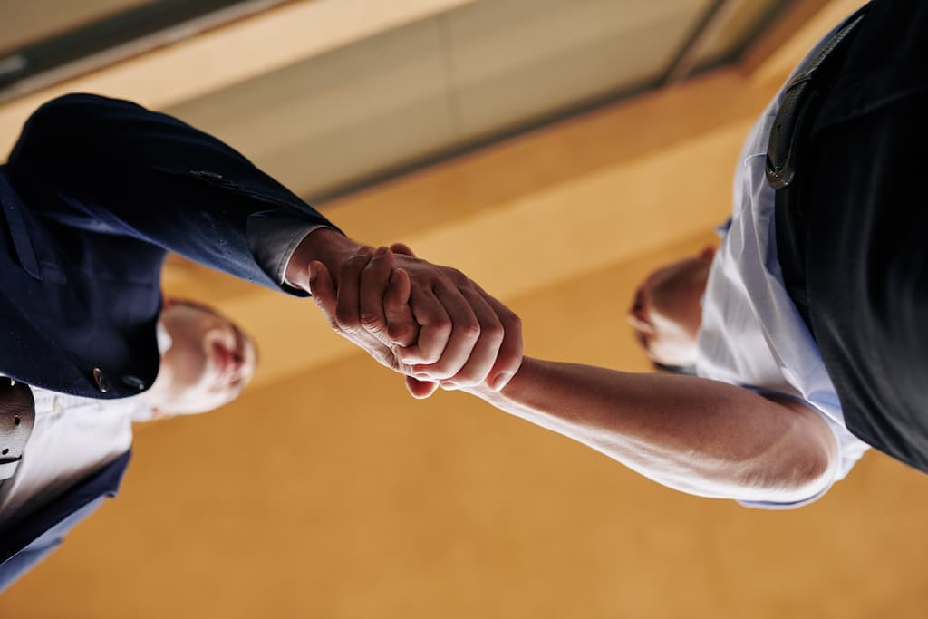Men shaking hands